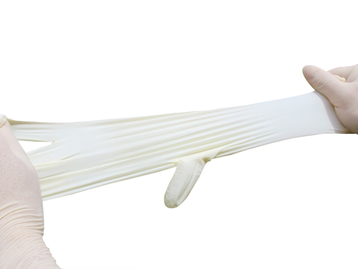 Latex-Free White Examination Gloves